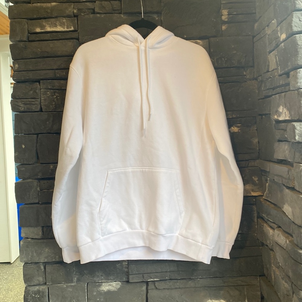 MENS ZARA HOODIE IN WHITE SIZE:L